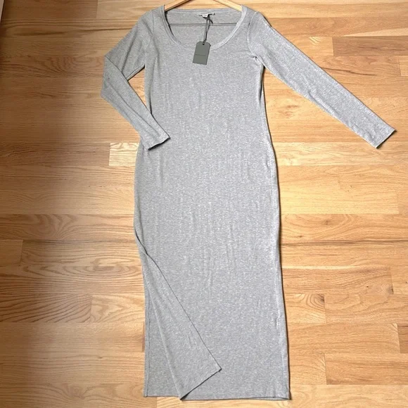 All Saints Rina Long sleeve dress gray size 10 NWT